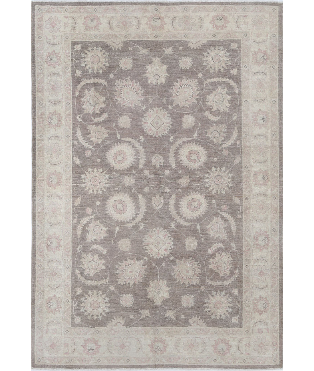 Hand Knotted Serenity Wool Rug - 6&#39;3&#39;&#39; x 9&#39;3&#39;&#39; 6&#39;3&#39;&#39; x 9&#39;3&#39;&#39; (188 X 278) / Brown / Ivory