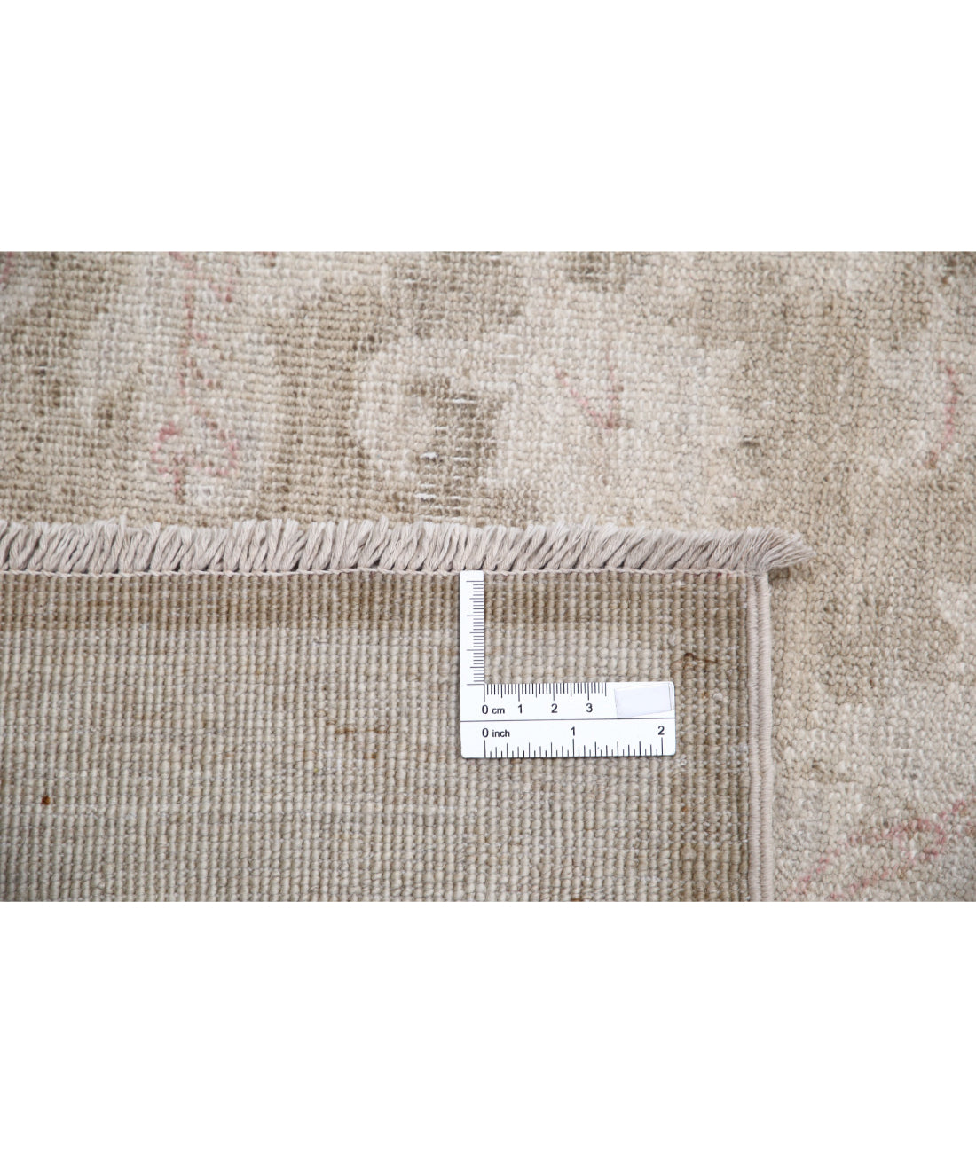 Hand Knotted Serenity Wool Rug - 6'5'' x 25'10'' 6'5'' x 25'10'' (193 X 775) / Ivory / Brown