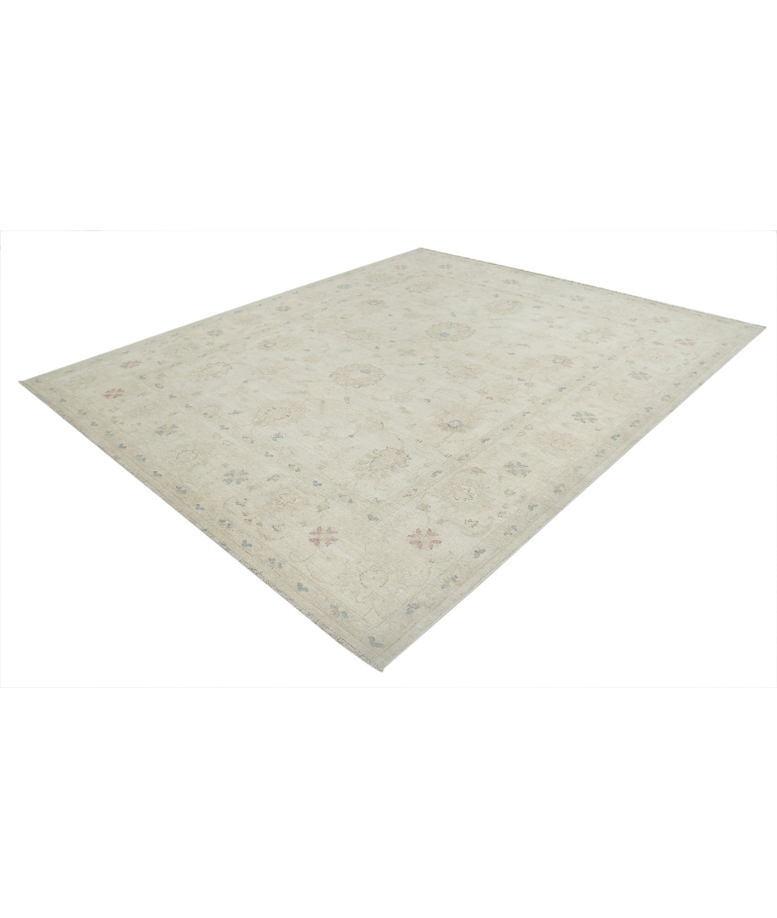Hand Knotted Serenity Wool Rug - 8'1'' x 9'8'' 8'1'' x 9'8'' (243 X 290) / Ivory / Taupe