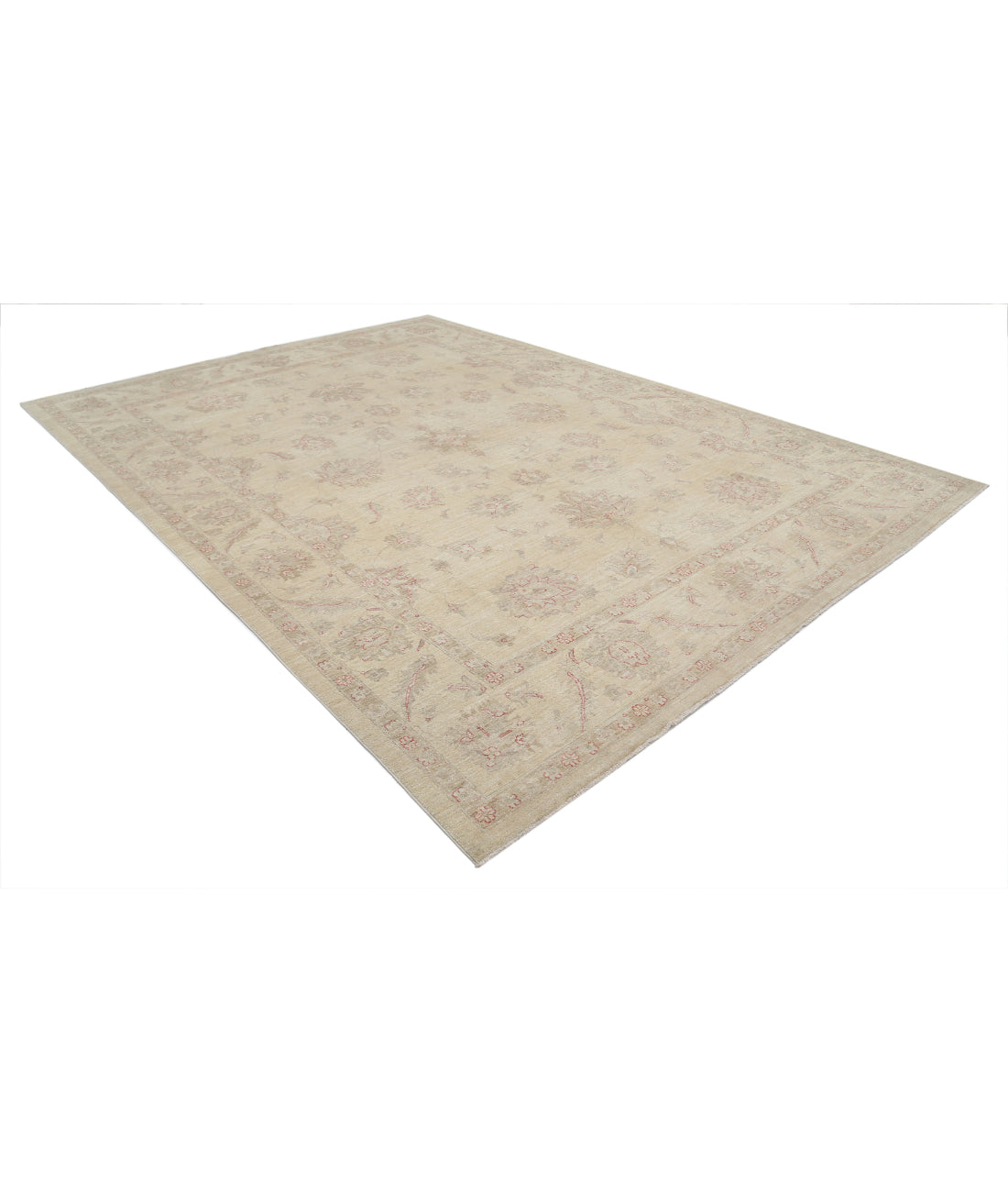 Hand Knotted Serenity Wool Rug - 9'0'' x 12'3'' 9'0'' x 12'3'' (270 X 368) / Ivory / Red