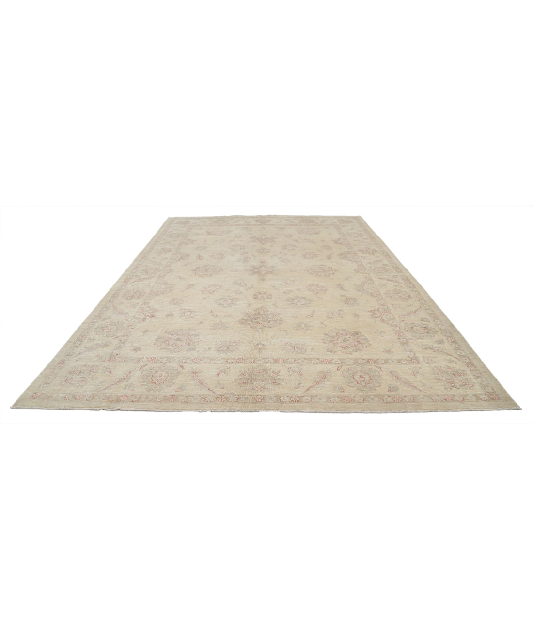 Hand Knotted Serenity Wool Rug - 9'0'' x 12'3'' 9'0'' x 12'3'' (270 X 368) / Ivory / Red