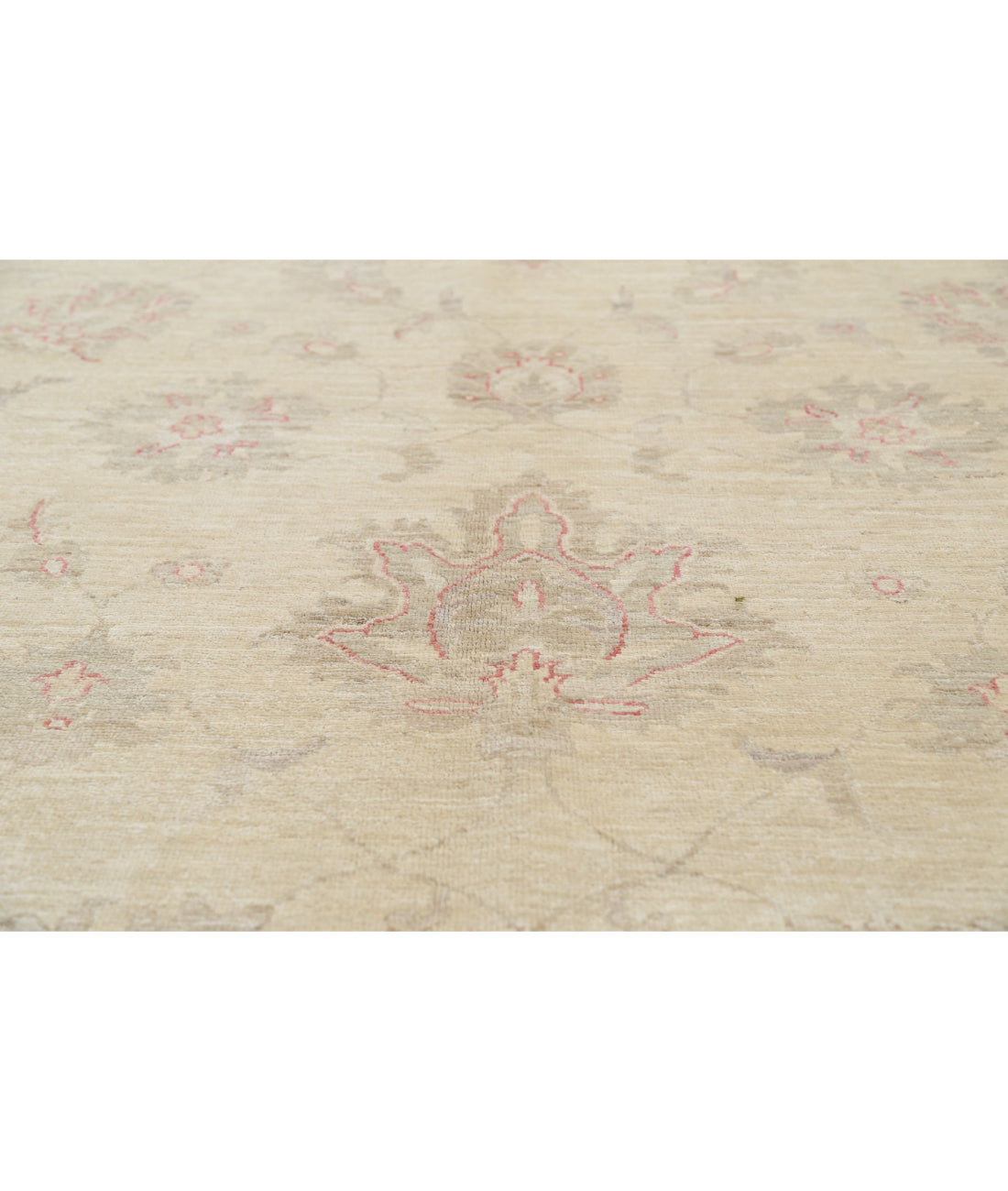 Hand Knotted Serenity Wool Rug - 9'0'' x 12'3'' 9'0'' x 12'3'' (270 X 368) / Ivory / Red