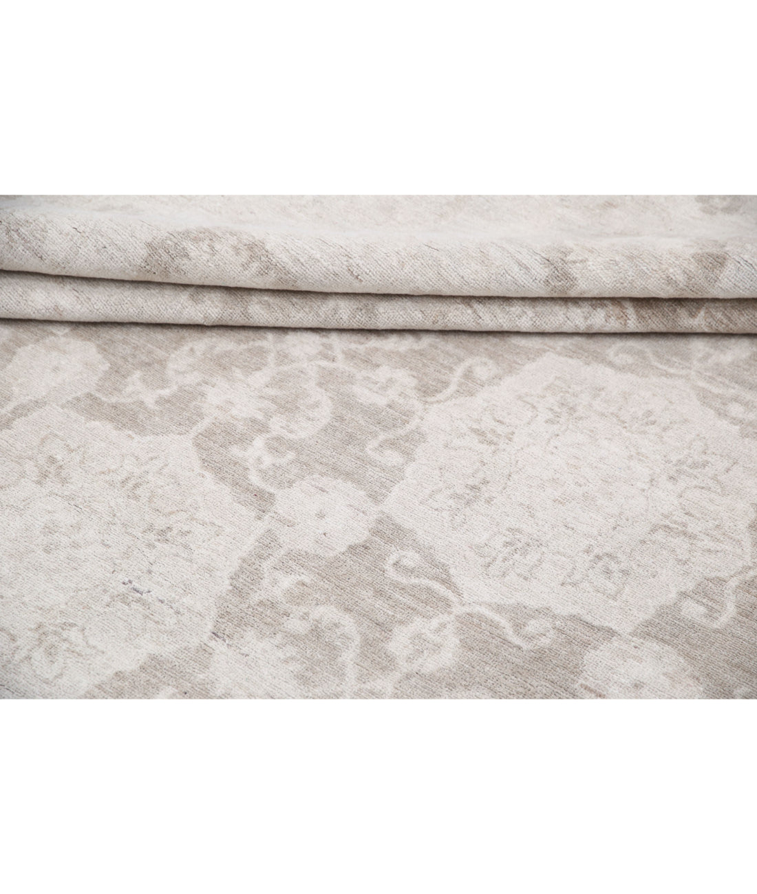 Hand Knotted Serenity Wool Rug - 10'10'' x 18'5'' 10'10'' x 18'5'' (325 X 553) / Taupe / Ivory