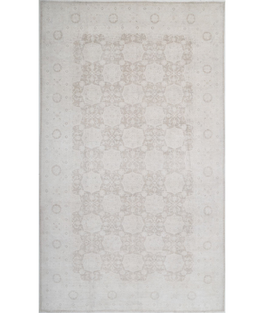 Hand Knotted Serenity Wool Rug - 10&#39;10&#39;&#39; x 18&#39;5&#39;&#39; 10&#39;10&#39;&#39; x 18&#39;5&#39;&#39; (325 X 553) / Taupe / Ivory