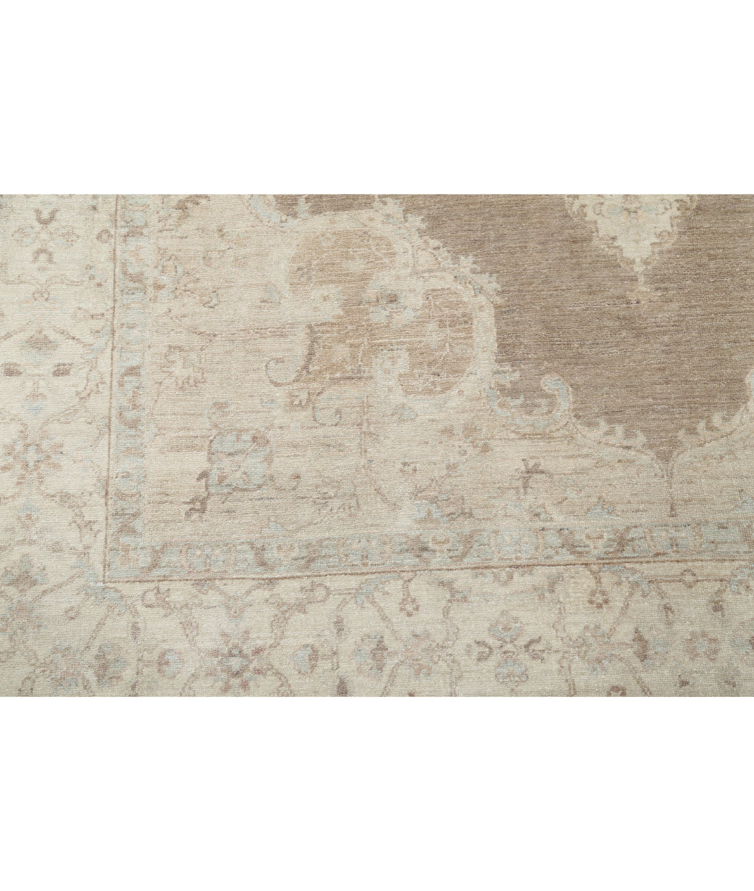 Hand Knotted Serenity Wool Rug - 6'7'' x 10'4'' 6'7'' x 10'4'' (198 X 310) / Brown / Ivory