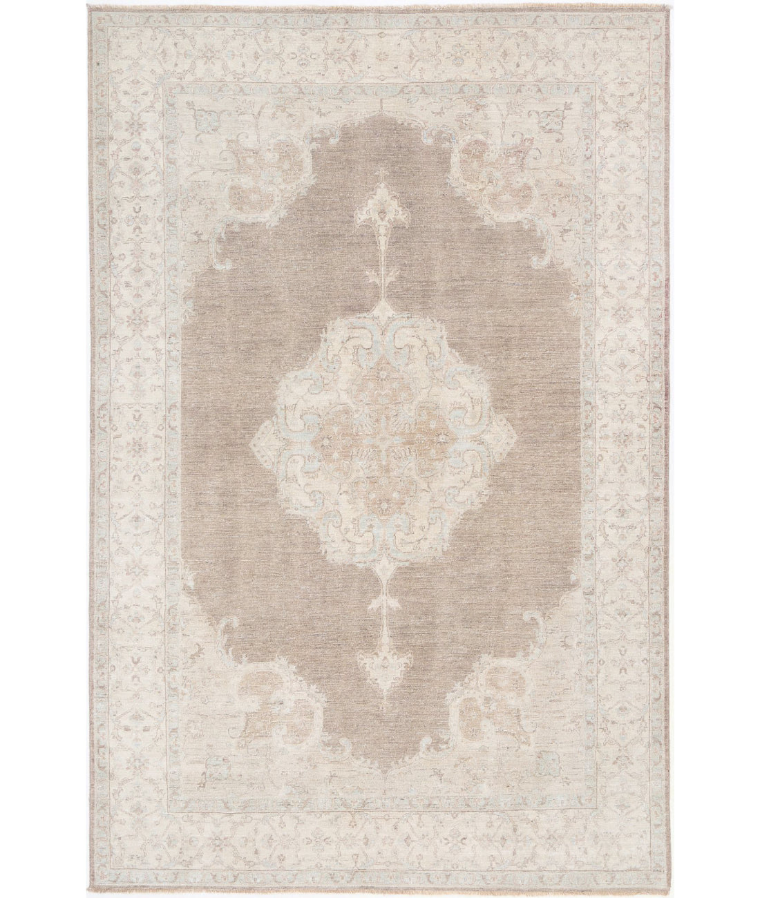 Hand Knotted Serenity Wool Rug - 6'7'' x 10'4''