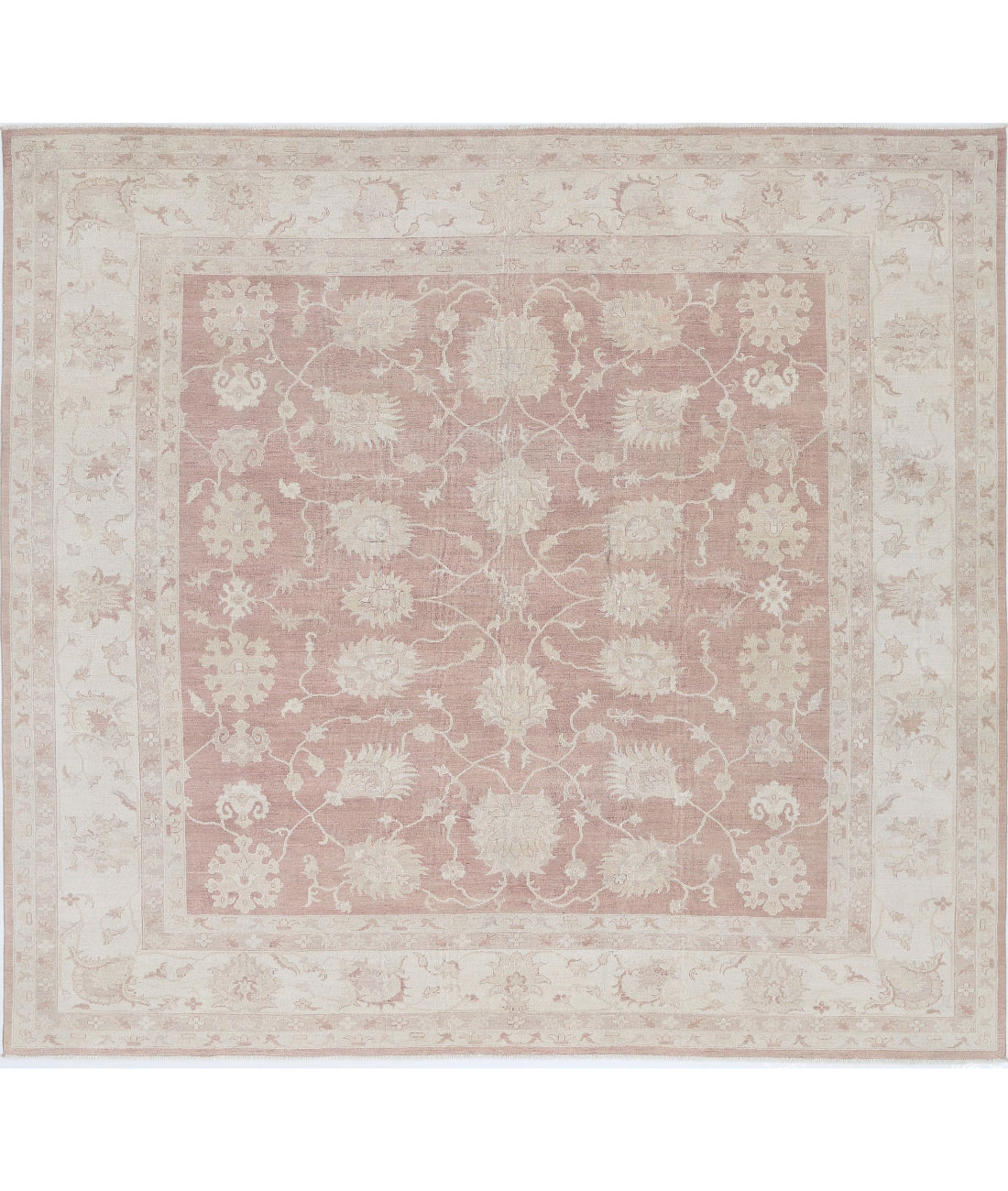 Hand Knotted Serenity Wool Rug - 9'0'' x 9'8'' 9'0'' x 9'8'' (270 X 290) / Taupe / Ivory