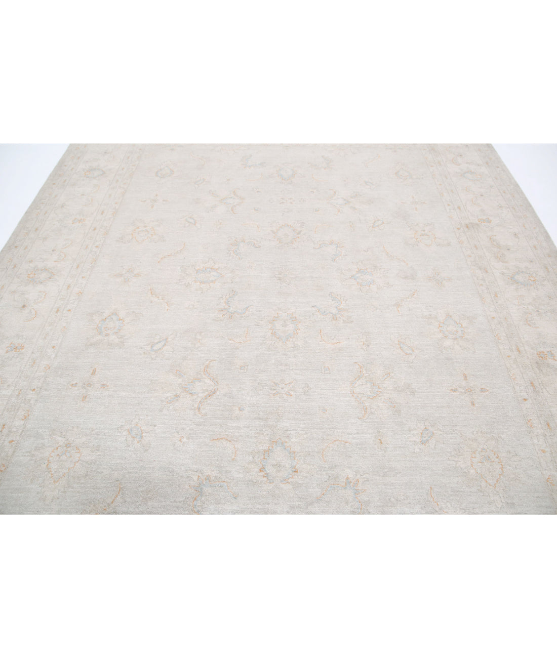Hand Knotted Serenity Wool Rug - 8'1'' x 9'7'' 8'1'' x 9'7'' (243 X 288) / Grey / Ivory