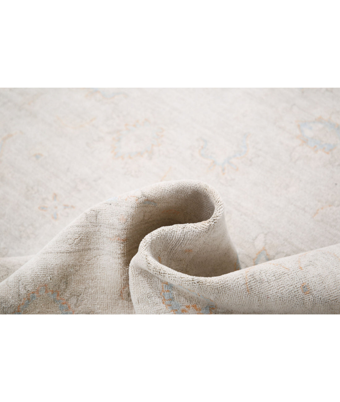 Hand Knotted Serenity Wool Rug - 8'1'' x 9'7'' 8'1'' x 9'7'' (243 X 288) / Grey / Ivory