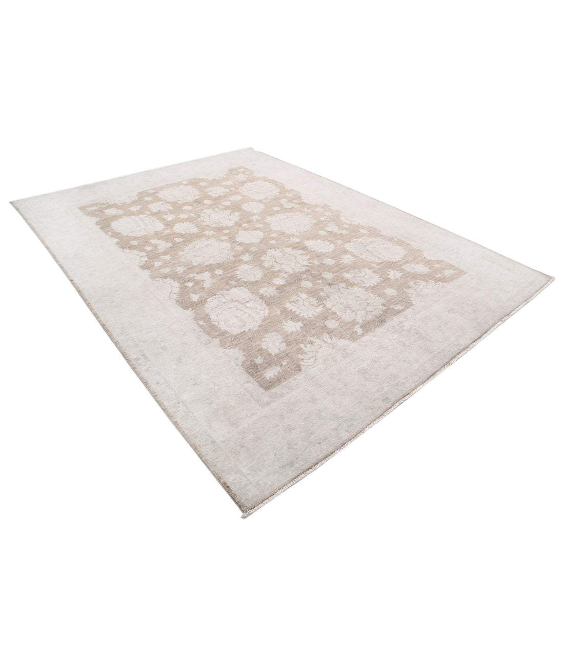 Hand Knotted Serenity Wool Rug - 7'11'' x 10'6'' 7'11'' x 10'6'' (238 X 315) / Taupe / Ivory