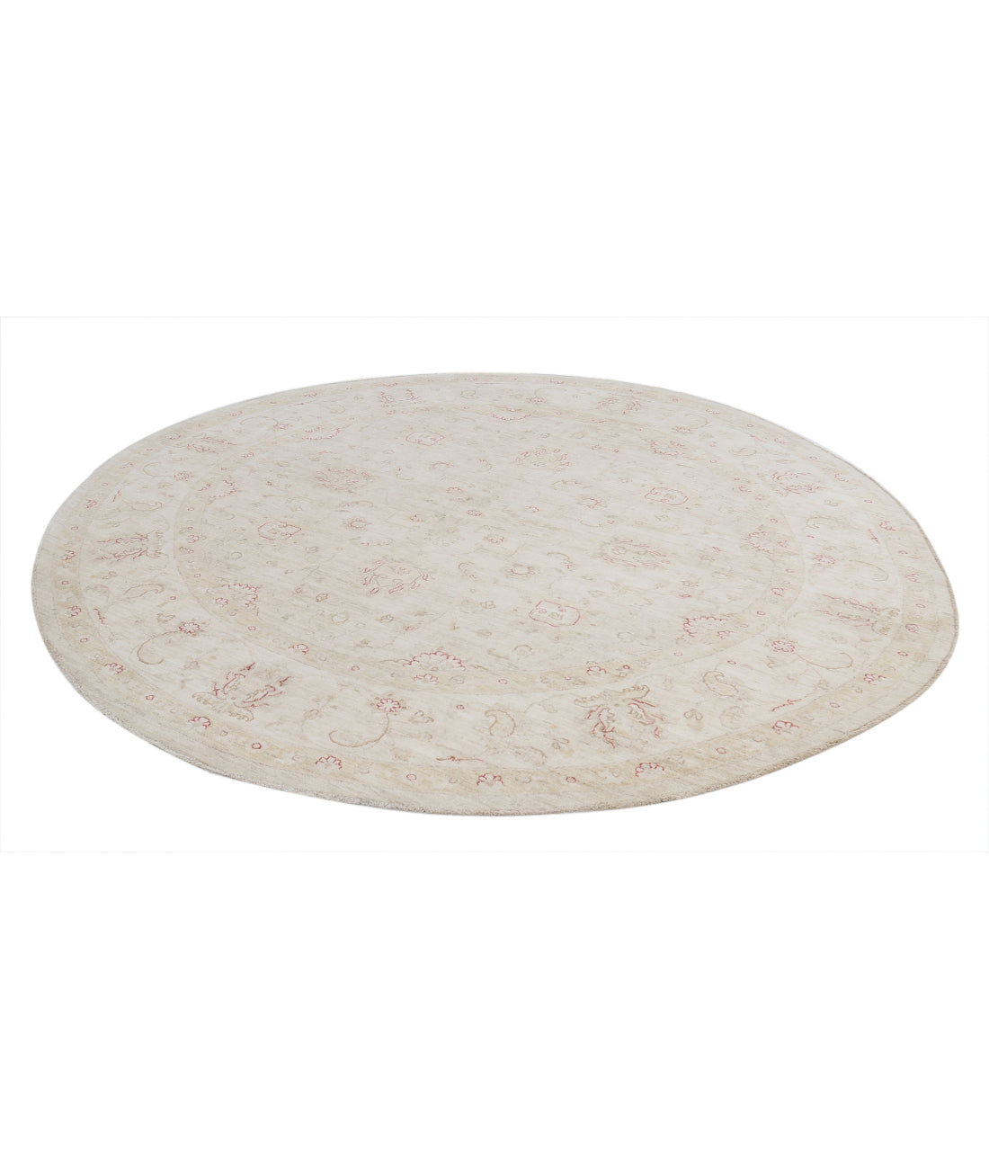 Hand Knotted Serenity Wool Rug - 8'6'' x 8'10'' 8'6'' x 8'10'' (255 X 265) / Grey / Ivory