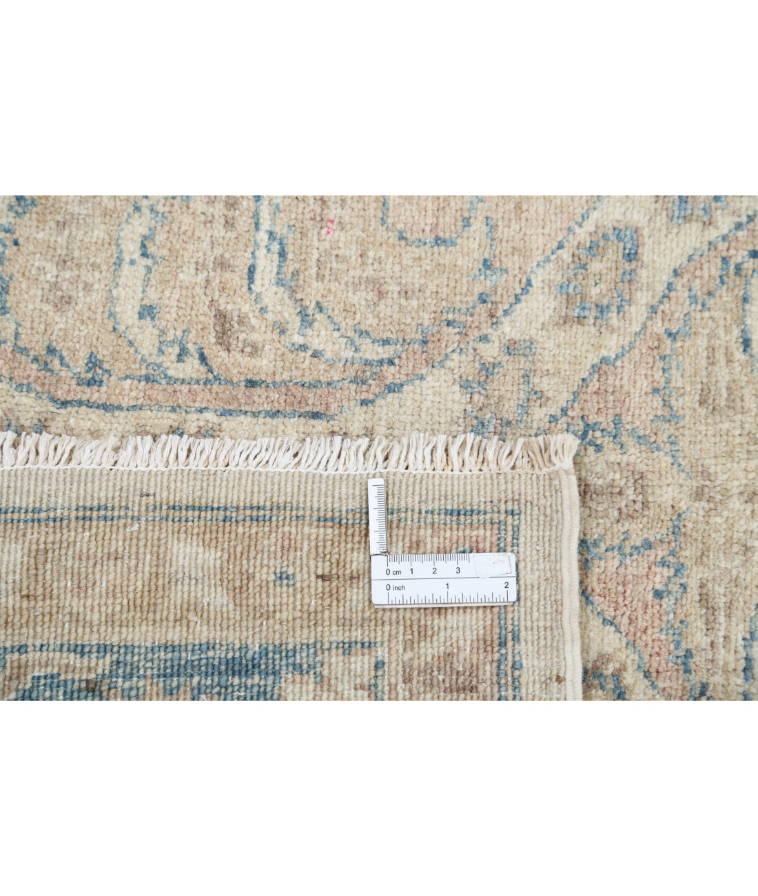 Hand Knotted Serenity Wool Rug - 5'6'' x 7'9'' 5'6'' x 7'9'' (165 X 233) / Ivory / Blue