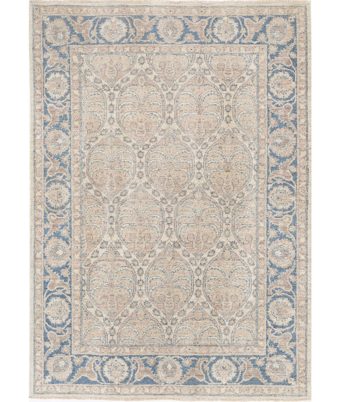 Hand Knotted Serenity Wool Rug - 5'6'' x 7'9''