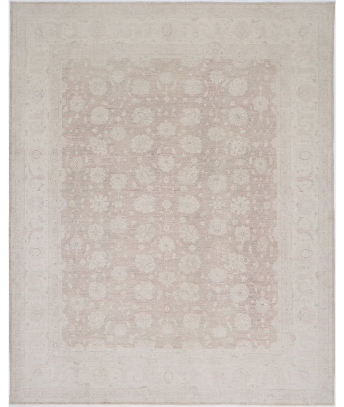 Hand Knotted Serenity Wool Rug - 11'6'' x 14'6'' 11'6'' x 14'6'' (345 X 435) / Taupe / Ivory