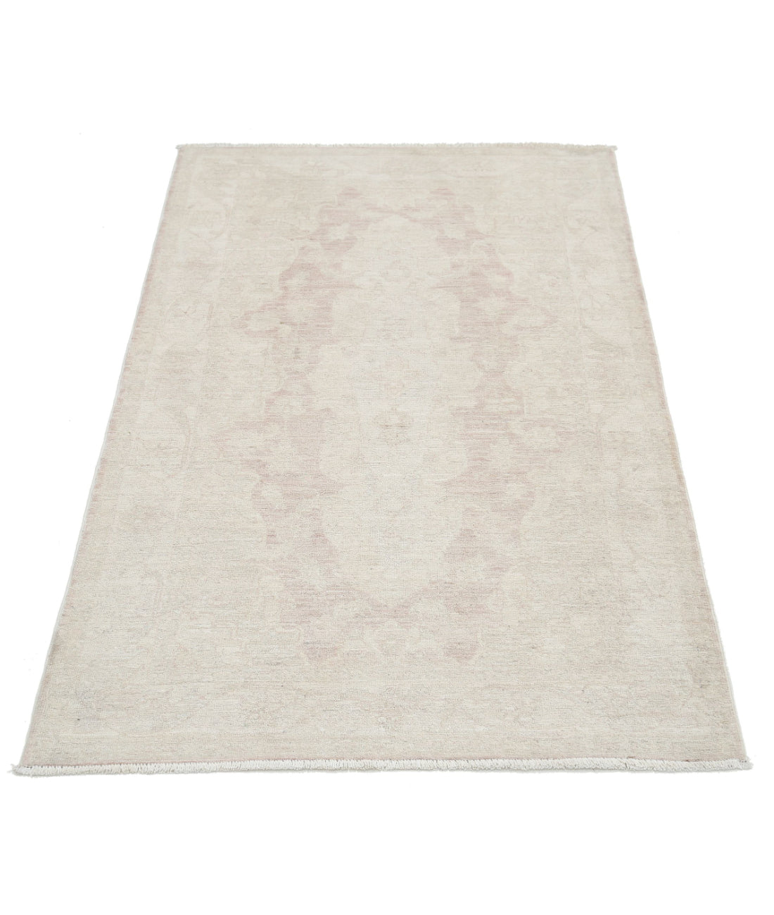 Hand Knotted Serenity Wool Rug - 2'11'' x 4'8'' 2'11'' x 4'8'' (88 X 140) / Pink / Ivory