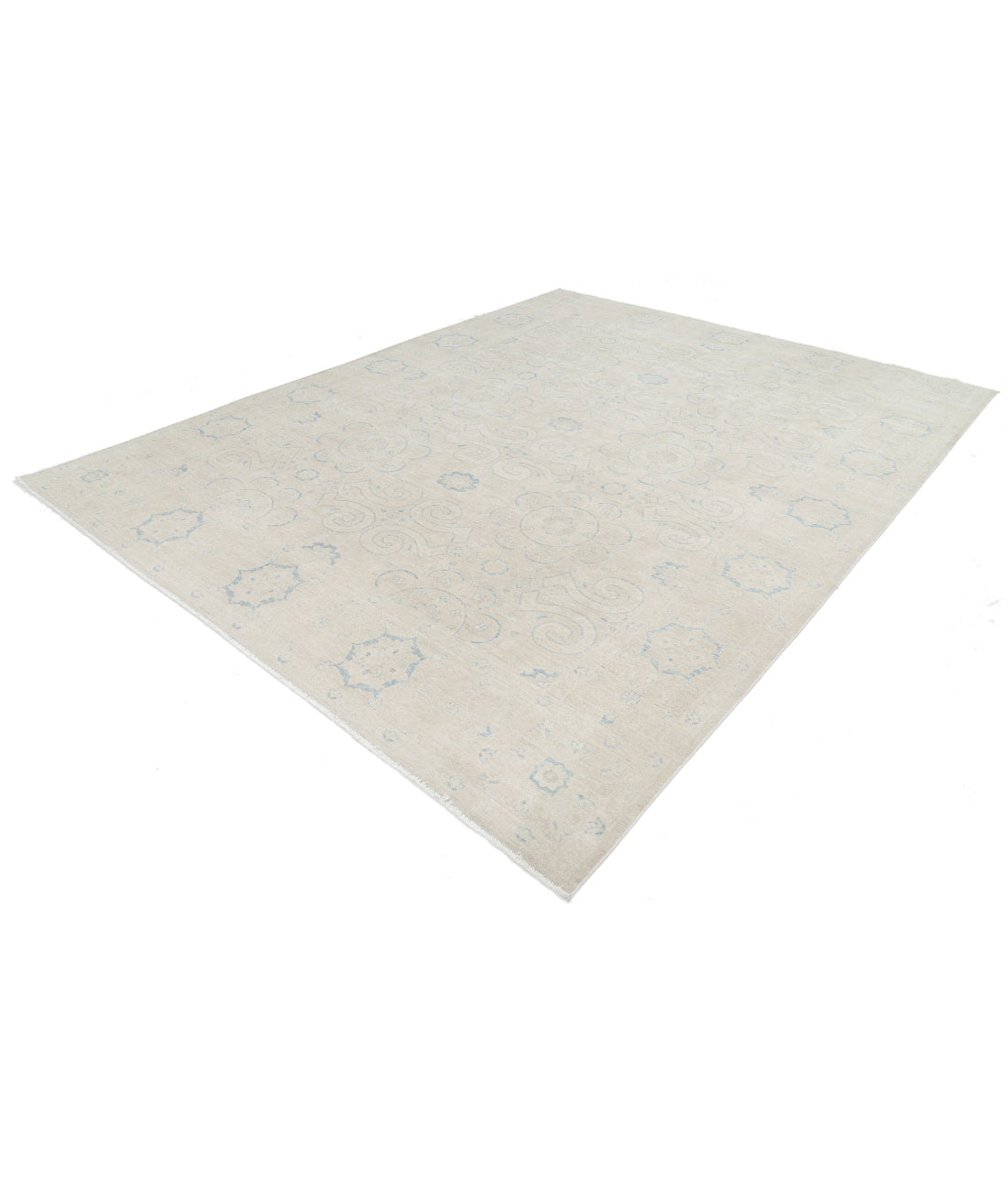 Hand Knotted Serenity Wool Rug - 8'10'' x 11'7'' 8'10'' x 11'7'' (265 X 348) / Ivory / Taupe