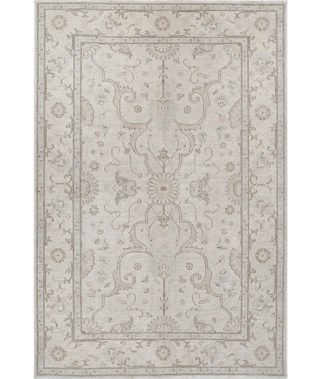 Hand Knotted Serenity Wool Rug - 6'0'' x 8'11''