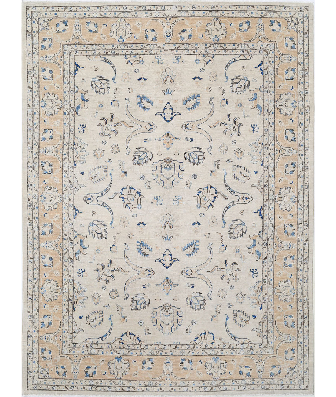 Hand Knotted Serenity Wool Rug - 8'10'' x 12'0'' 8'10'' x 12'0'' (265 X 360) / Ivory / Taupe