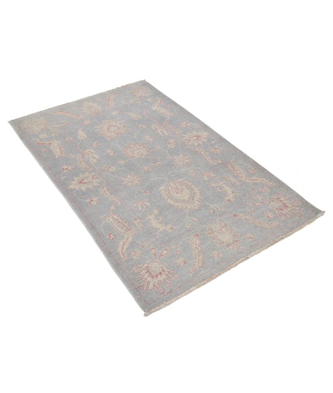 Hand Knotted Serenity Wool Rug - 3'2'' x 5'1'' 3'2'' x 5'1'' (95 X 153) / Grey / Grey