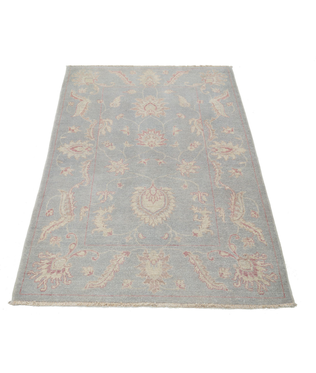 Hand Knotted Serenity Wool Rug - 3'2'' x 5'1'' 3'2'' x 5'1'' (95 X 153) / Grey / Grey