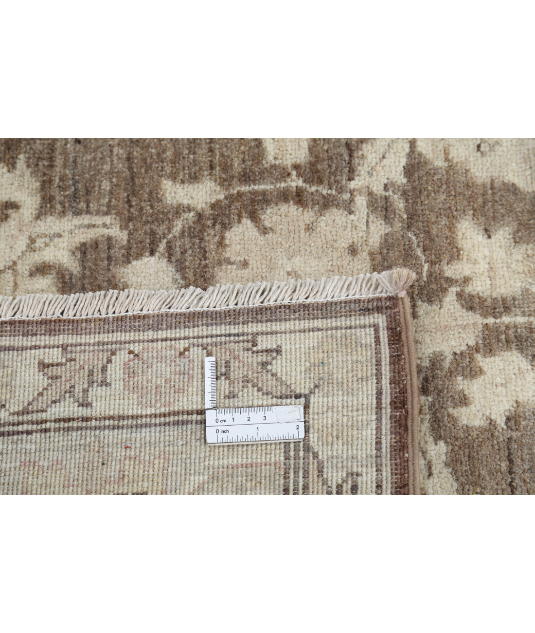 Hand Knotted Serenity Wool Rug - 7'11'' x 10'1'' 7'11'' x 10'1'' (238 X 303) / Brown / Ivory