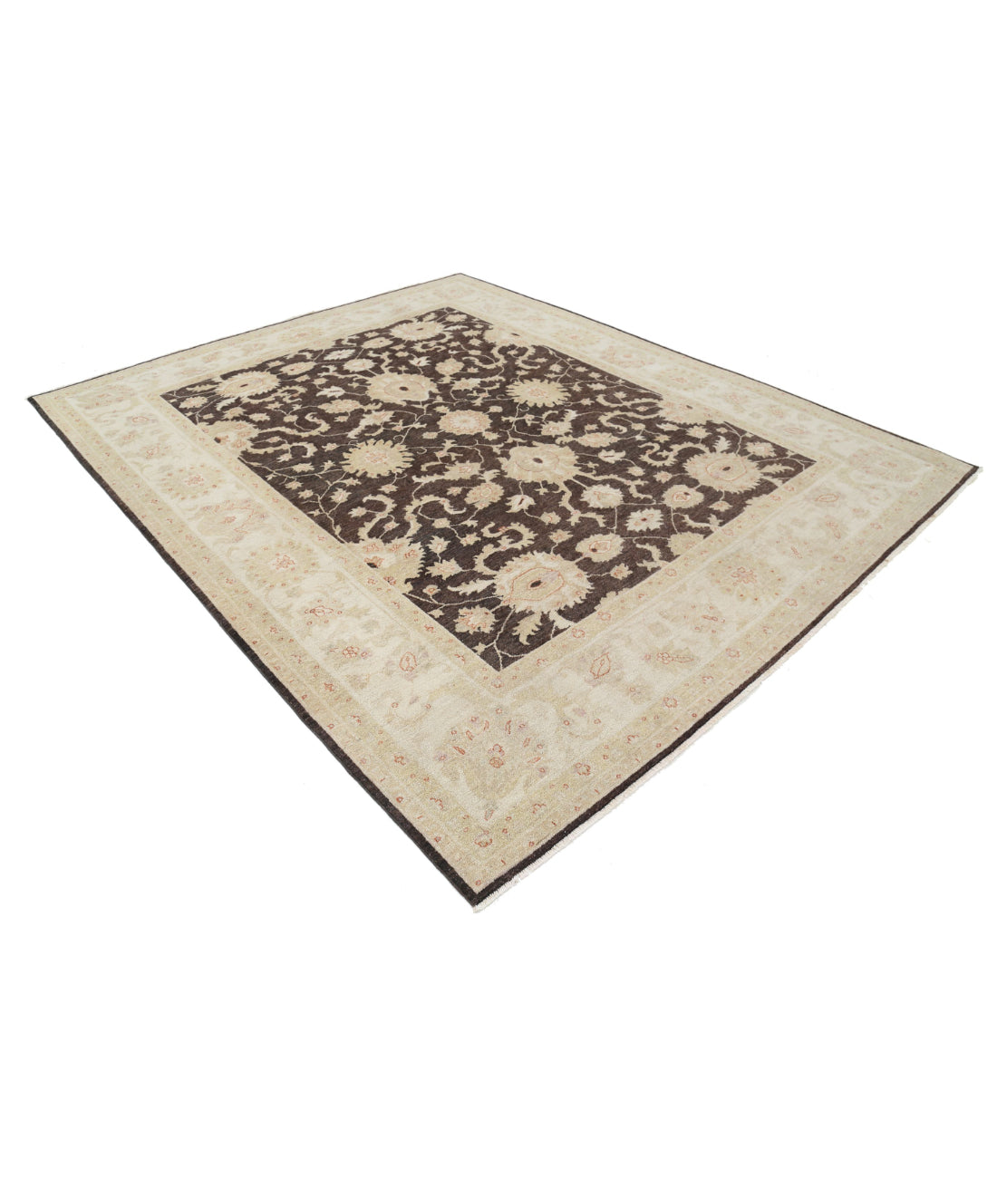 Hand Knotted Serenity Wool Rug - 7'11'' x 9'7'' 7'11'' x 9'7'' (238 X 288) / Black / Ivory