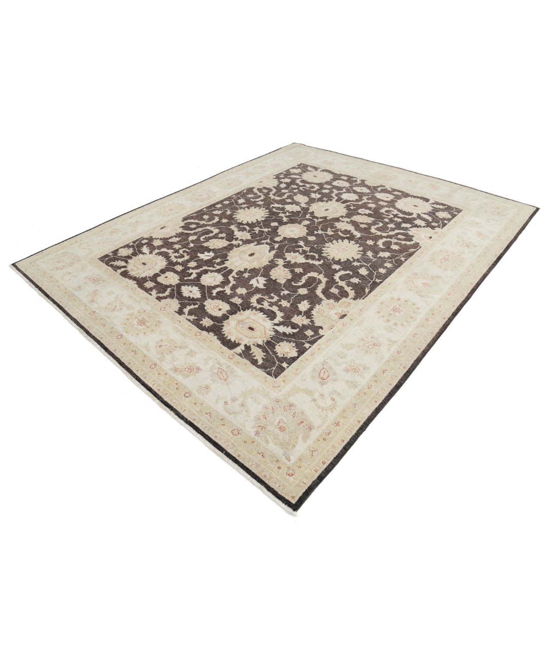 Hand Knotted Serenity Wool Rug - 7'11'' x 9'7'' 7'11'' x 9'7'' (238 X 288) / Black / Ivory