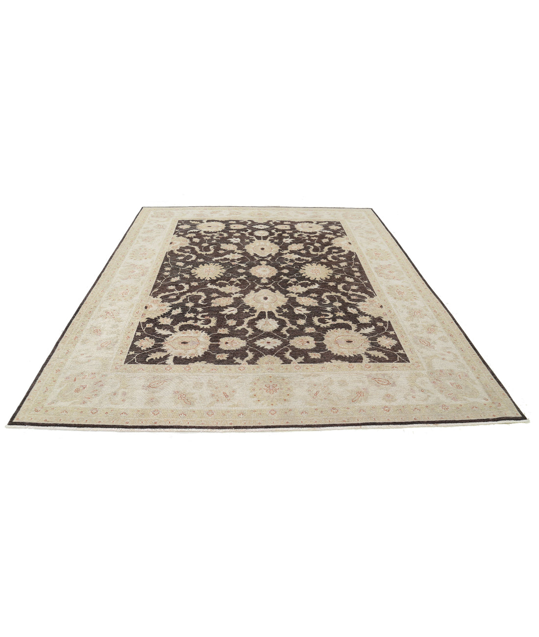 Hand Knotted Serenity Wool Rug - 7'11'' x 9'7'' 7'11'' x 9'7'' (238 X 288) / Black / Ivory