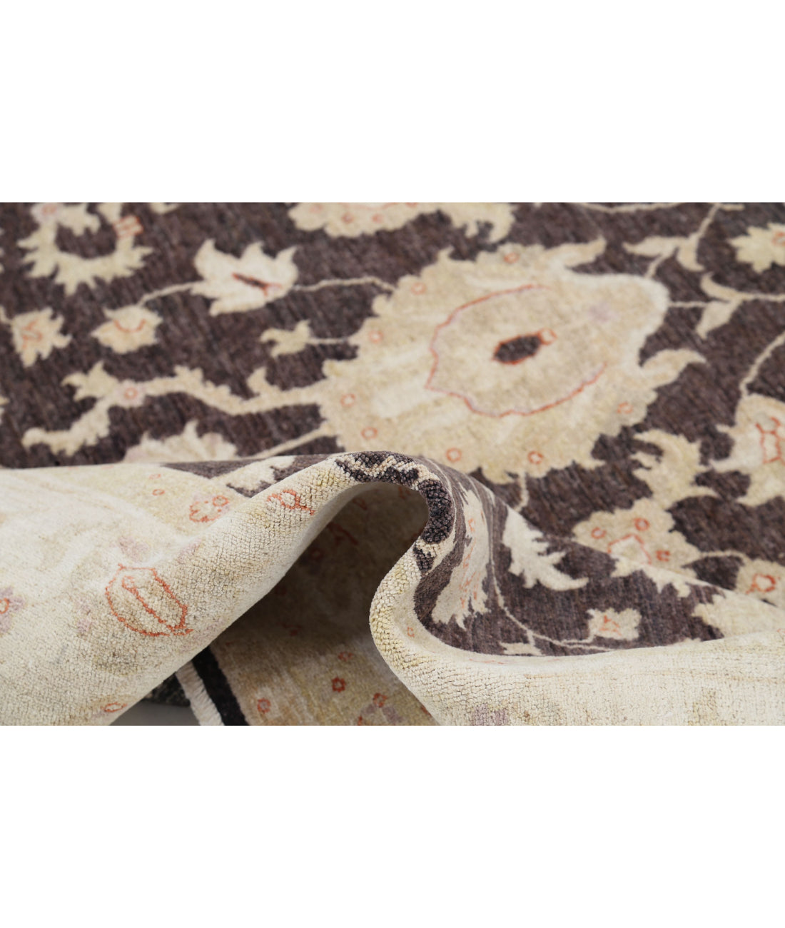 Hand Knotted Serenity Wool Rug - 7'11'' x 9'7'' 7'11'' x 9'7'' (238 X 288) / Black / Ivory