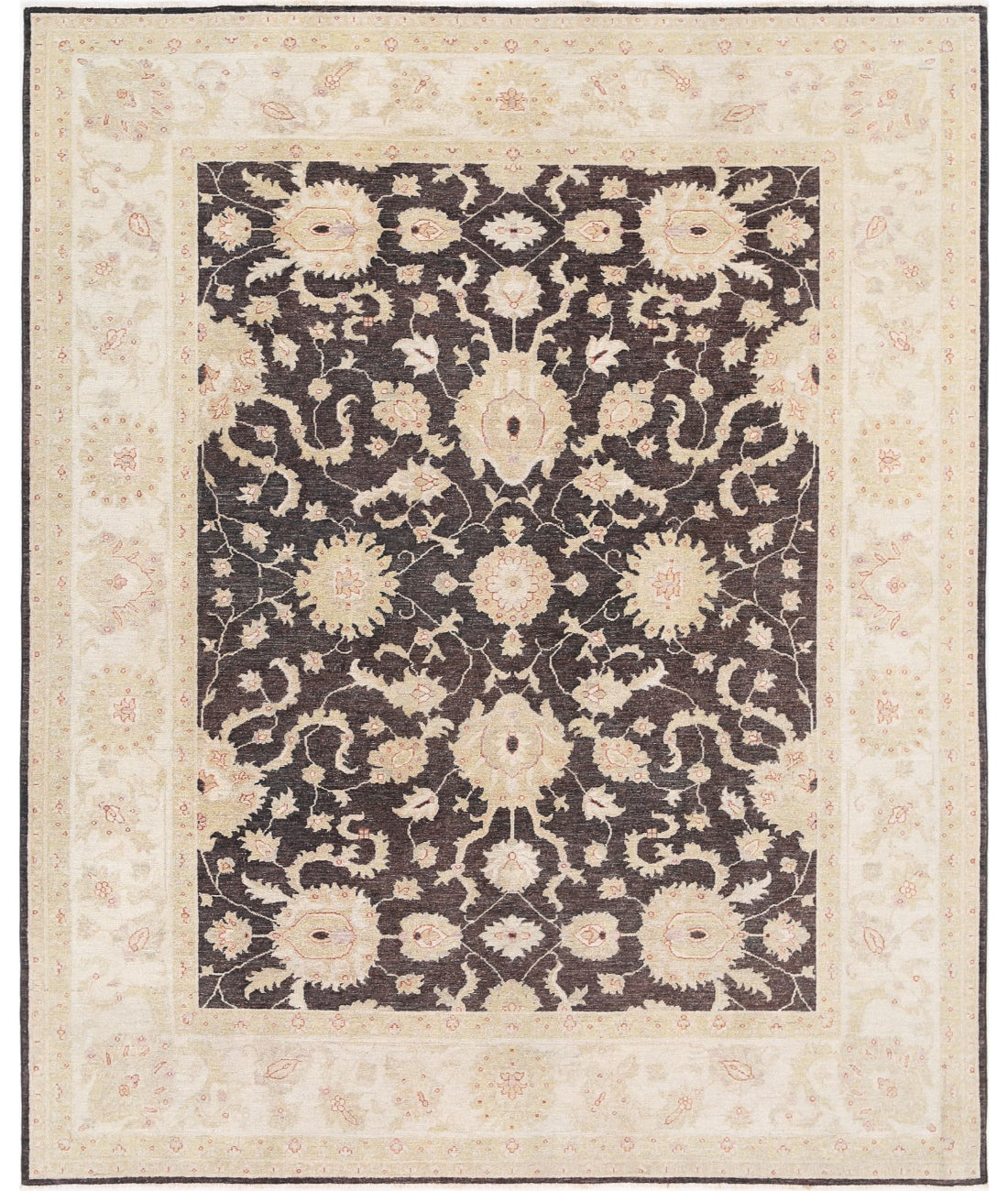 Hand Knotted Serenity Wool Rug - 7&#39;11&#39;&#39; x 9&#39;7&#39;&#39; 7&#39;11&#39;&#39; x 9&#39;7&#39;&#39; (238 X 288) / Black / Ivory