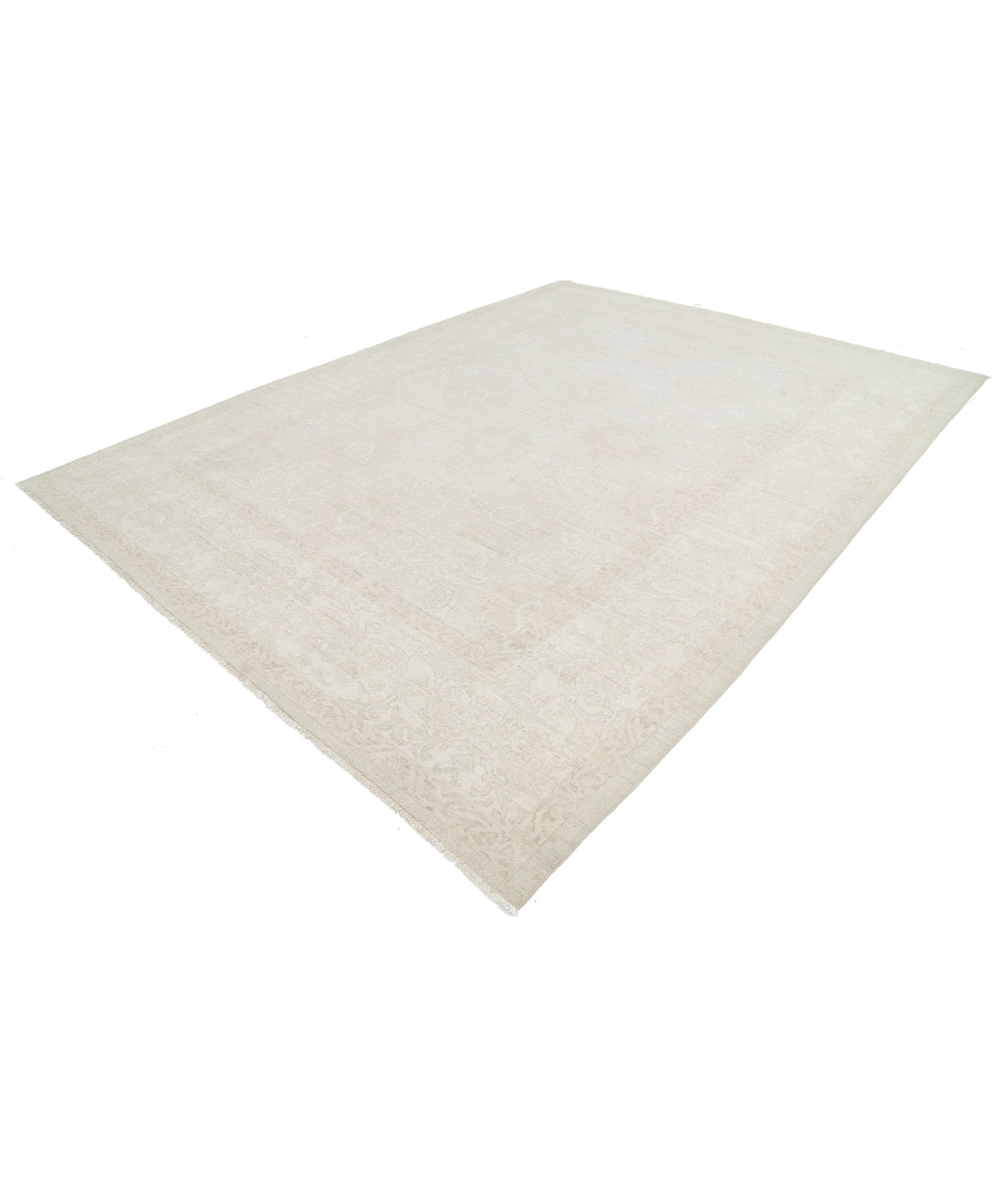 Hand Knotted Serenity Wool Rug - 9'1'' x 12'0'' 9'1'' x 12'0'' (273 X 360) / Grey / Ivory