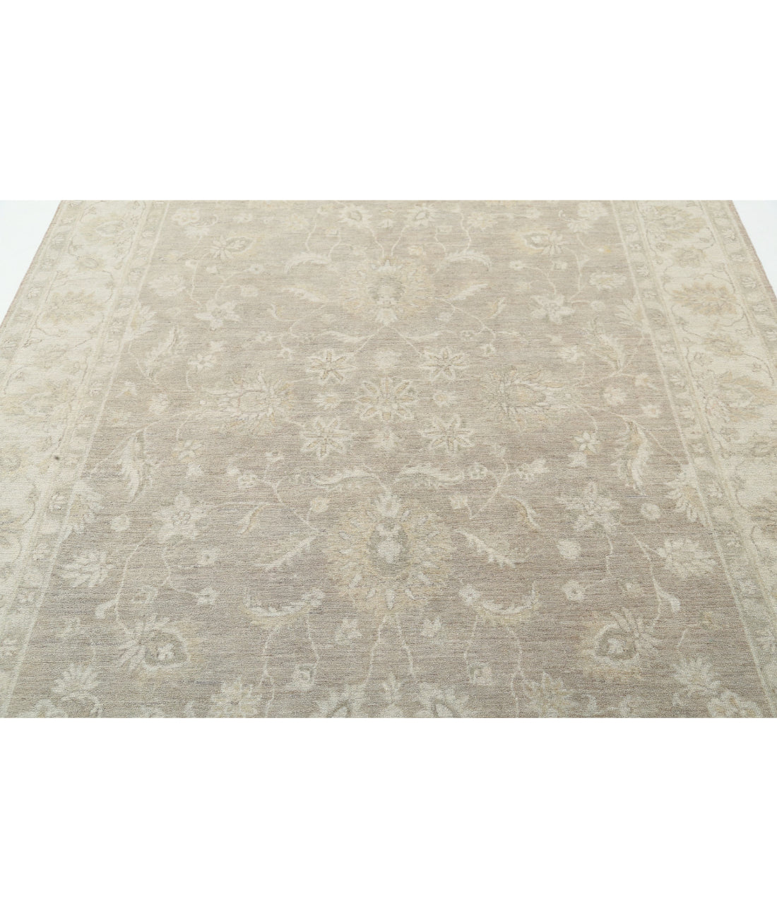 Hand Knotted Serenity Wool Rug - 6'4'' x 8'0'' 6'4'' x 8'0'' (190 X 240) / Taupe / Ivory