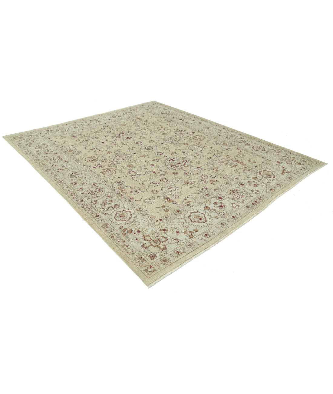 Hand Knotted Serenity Wool Rug - 7'10'' x 9'4'' 7'10'' x 9'4'' (235 X 280) / Beige / Ivory