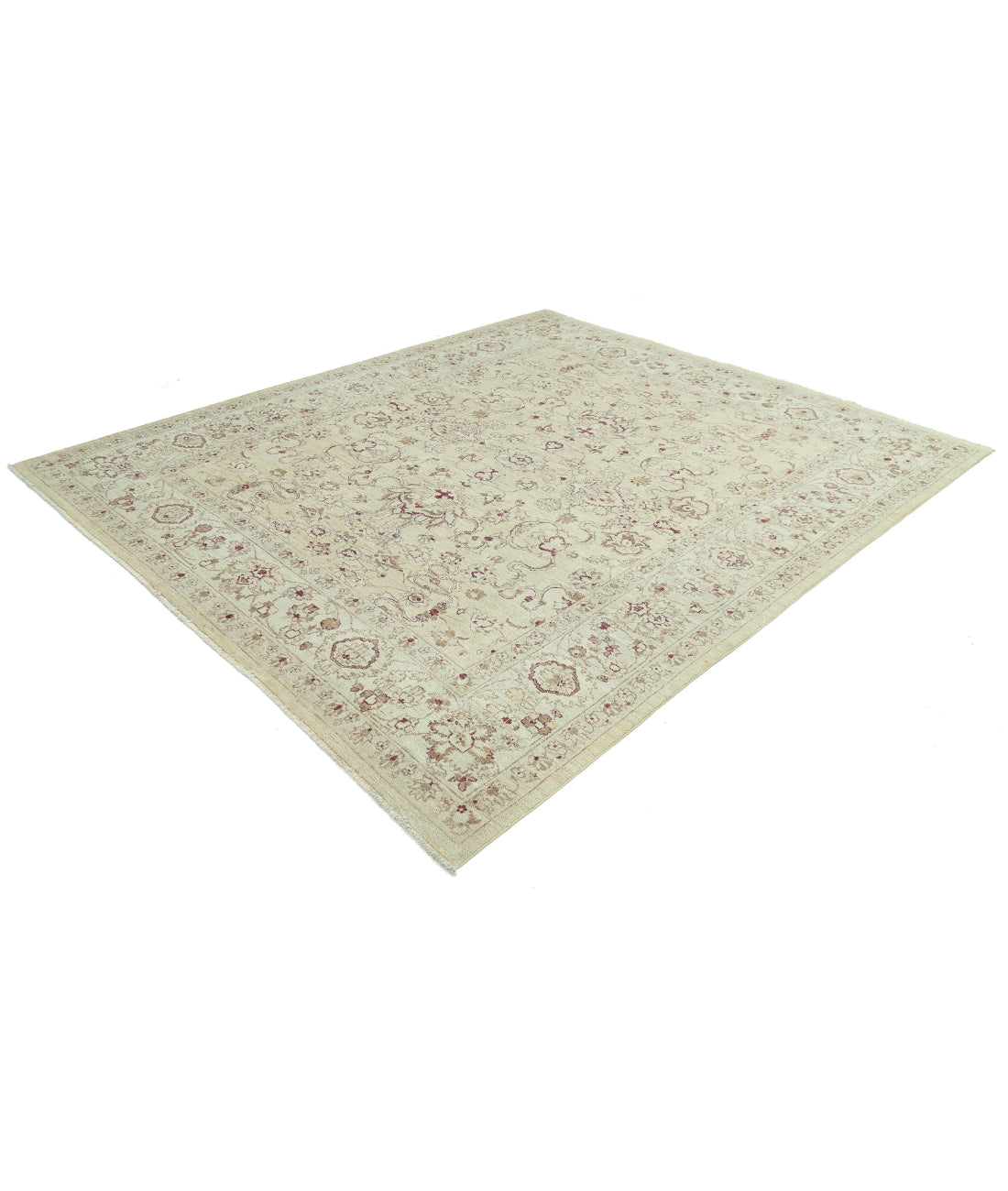 Hand Knotted Serenity Wool Rug - 7'10'' x 9'4'' 7'10'' x 9'4'' (235 X 280) / Beige / Ivory