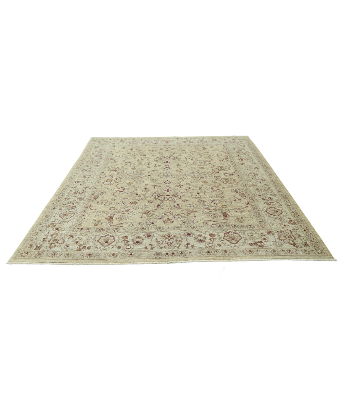 Hand Knotted Serenity Wool Rug - 7'10'' x 9'4'' 7'10'' x 9'4'' (235 X 280) / Beige / Ivory