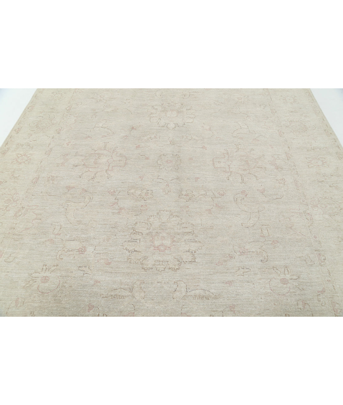 Hand Knotted Serenity Wool Rug - 8'0'' x 9'5'' 8'0'' x 9'5'' (240 X 283) / Grey / Ivory