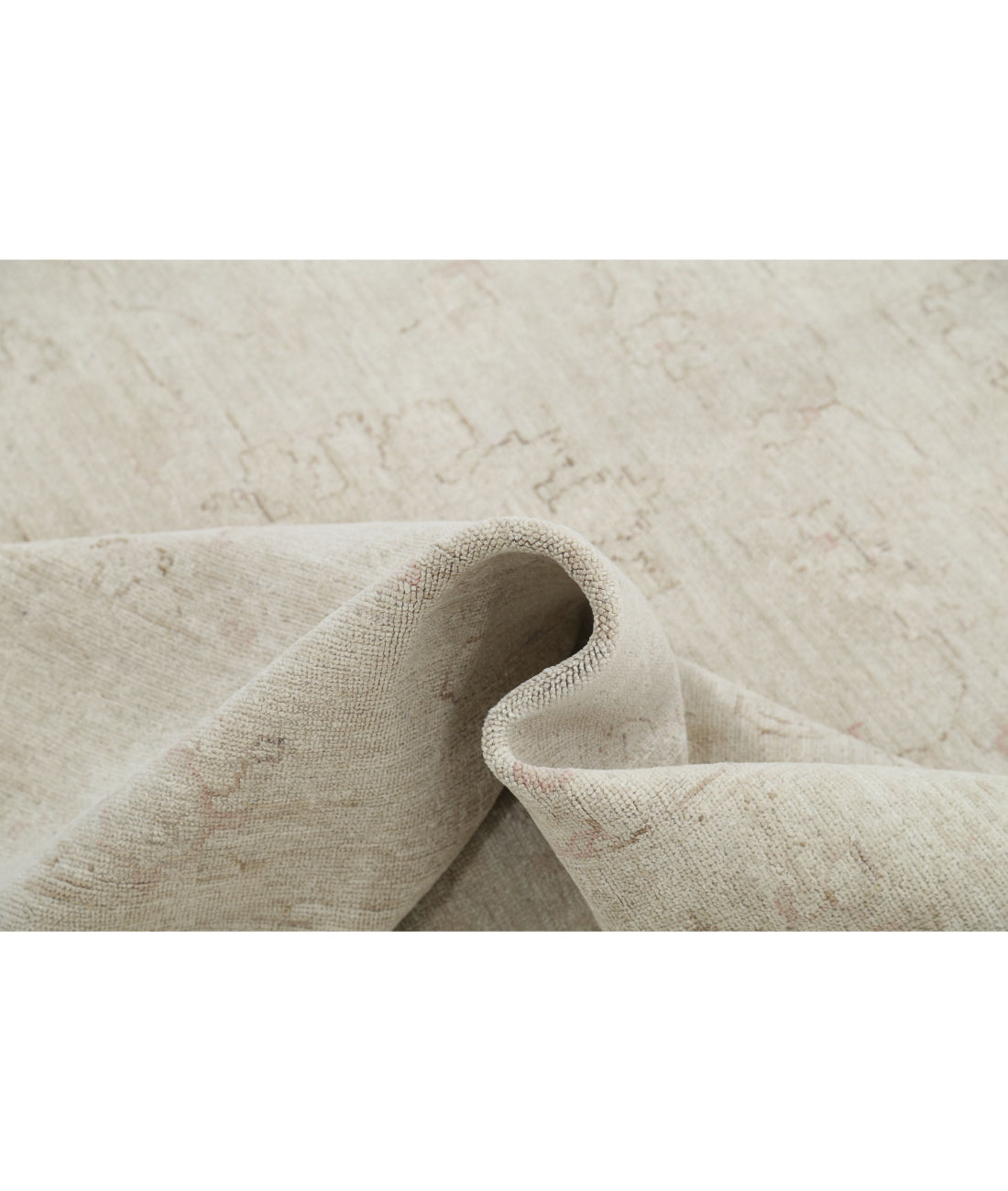 Hand Knotted Serenity Wool Rug - 8'0'' x 9'5'' 8'0'' x 9'5'' (240 X 283) / Grey / Ivory