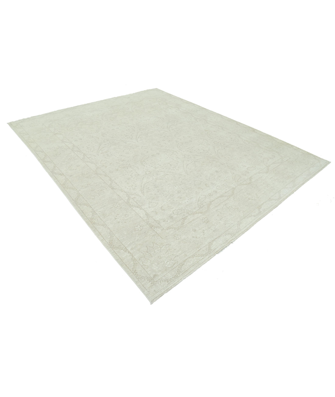 Hand Knotted Serenity Wool Rug - 7'9'' x 9'9'' 7'9'' x 9'9'' (233 X 293) / Ivory / Ivory