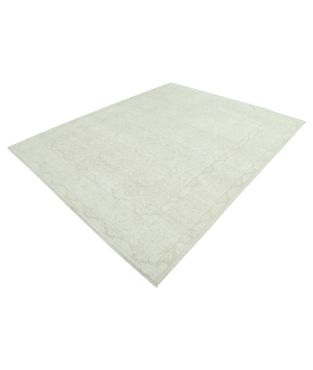 Hand Knotted Serenity Wool Rug - 7'9'' x 9'9'' 7'9'' x 9'9'' (233 X 293) / Ivory / Ivory