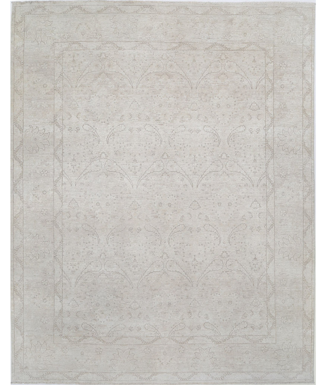 Hand Knotted Serenity Wool Rug - 7&#39;9&#39;&#39; x 9&#39;9&#39;&#39; 7&#39;9&#39;&#39; x 9&#39;9&#39;&#39; (233 X 293) / Ivory / Ivory