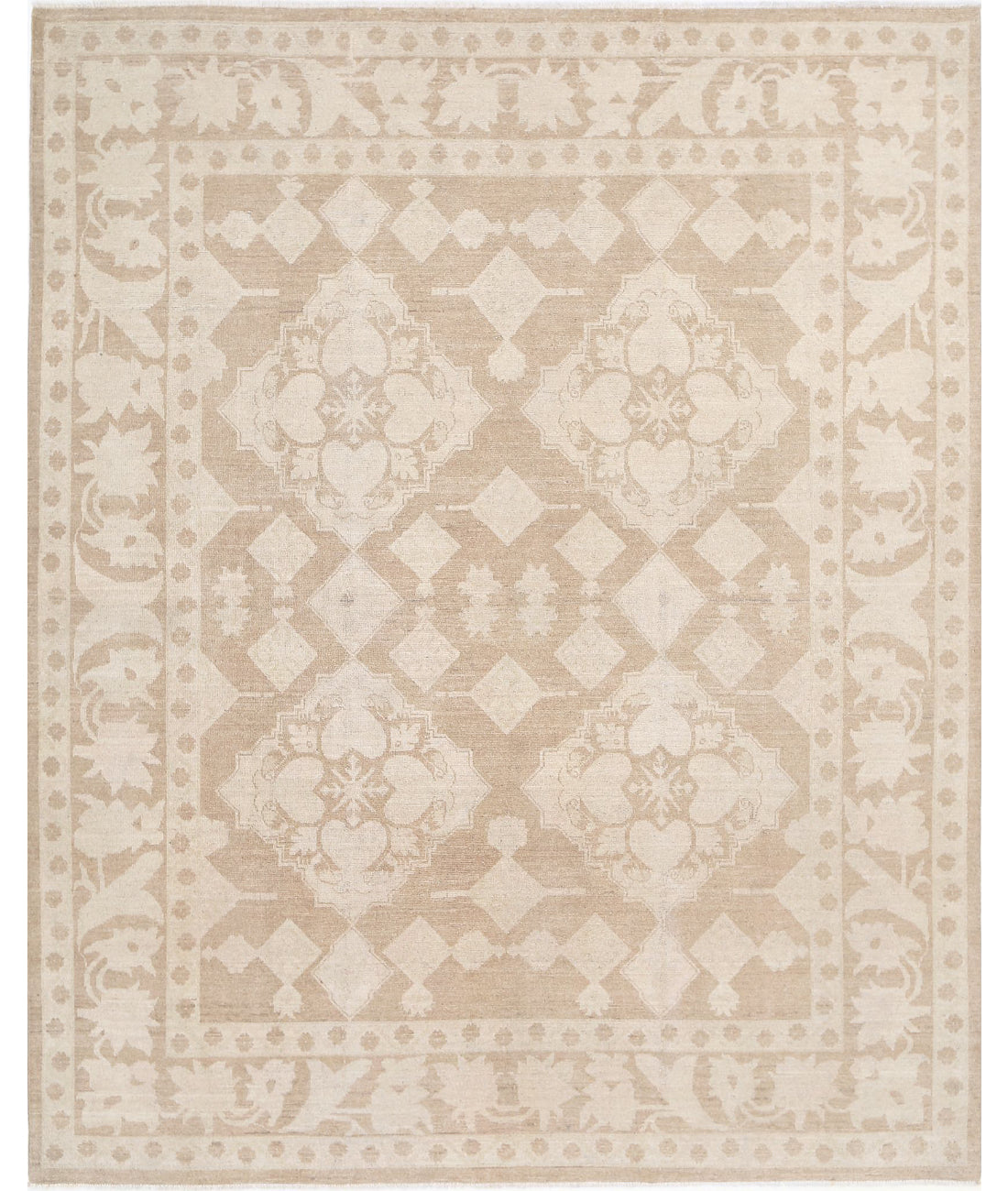 Hand Knotted Serenity Wool Rug - 7&#39;10&#39;&#39; x 9&#39;9&#39;&#39; 7&#39;10&#39;&#39; x 9&#39;9&#39;&#39; (235 X 293) / Taupe / Ivory