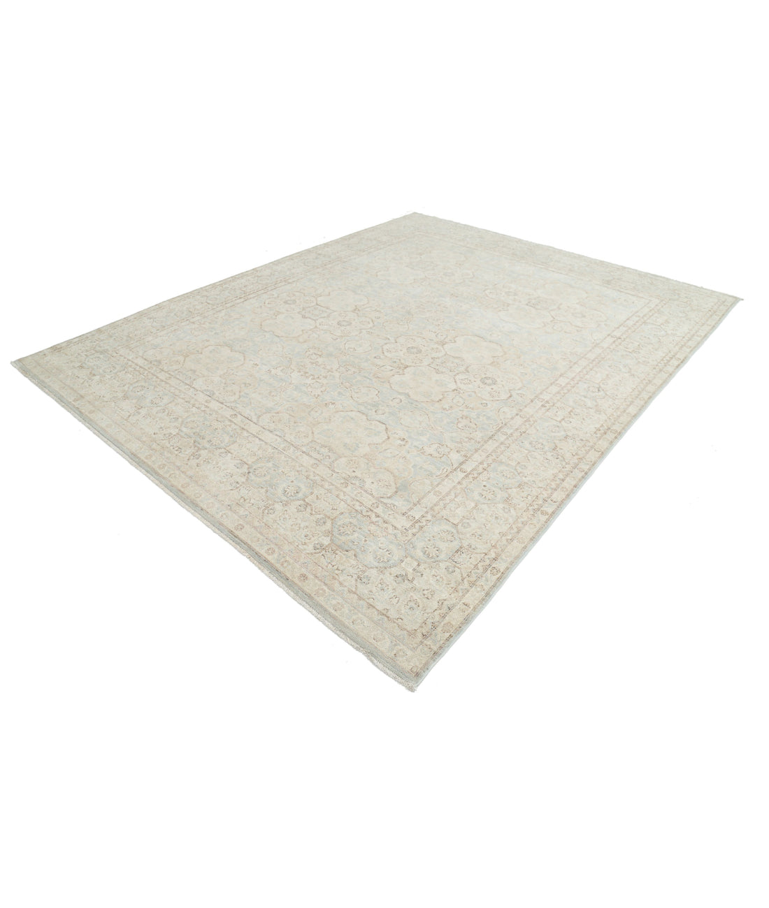 Hand Knotted Serenity Wool Rug - 9'0'' x 11'3'' 9'0'' x 11'3'' (270 X 338) / Blue / Ivory