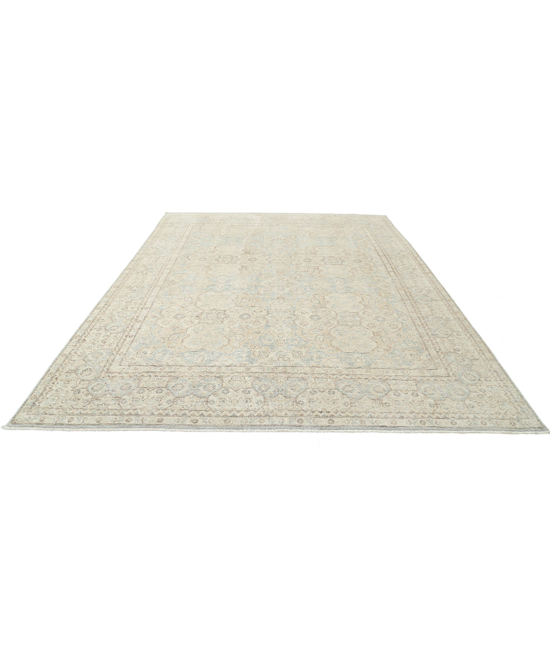 Hand Knotted Serenity Wool Rug - 9'0'' x 11'3'' 9'0'' x 11'3'' (270 X 338) / Blue / Ivory