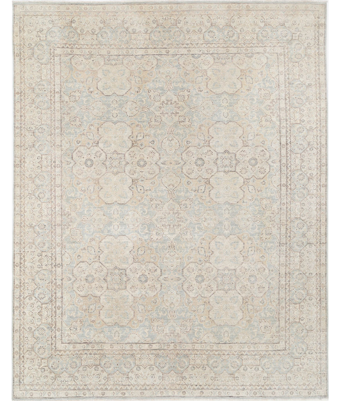 Hand Knotted Serenity Wool Rug - 9&#39;0&#39;&#39; x 11&#39;3&#39;&#39; 9&#39;0&#39;&#39; x 11&#39;3&#39;&#39; (270 X 338) / Blue / Ivory