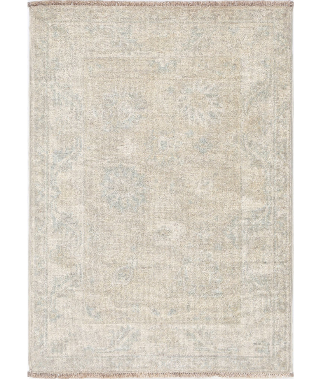 Hand Knotted Serenity Wool Rug - 2&#39;1&#39;&#39; x 3&#39;0&#39;&#39; 2&#39;1&#39;&#39; x 3&#39;0&#39;&#39; (63 X 90) / Taupe / Ivory