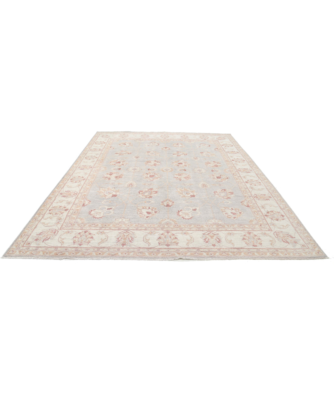 Hand Knotted Serenity Wool Rug - 8'9'' x 11'6'' 8'9'' x 11'6'' (263 X 345) / Grey / Ivory