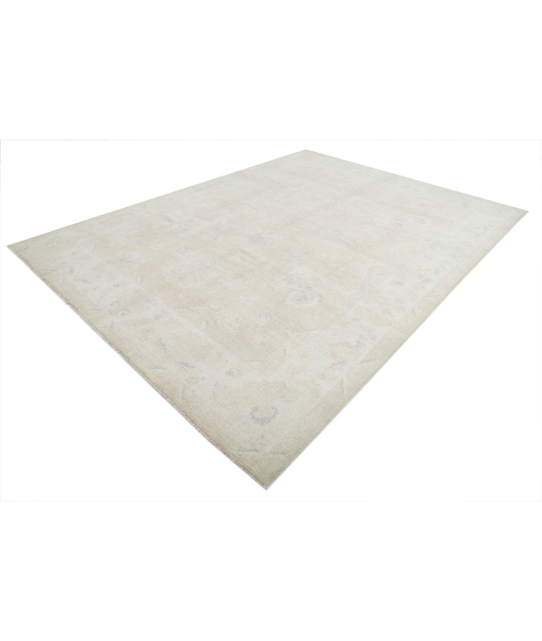 Hand Knotted Serenity Wool Rug - 9'3'' x 12'4'' 9'3'' x 12'4'' (278 X 370) / Taupe / Ivory