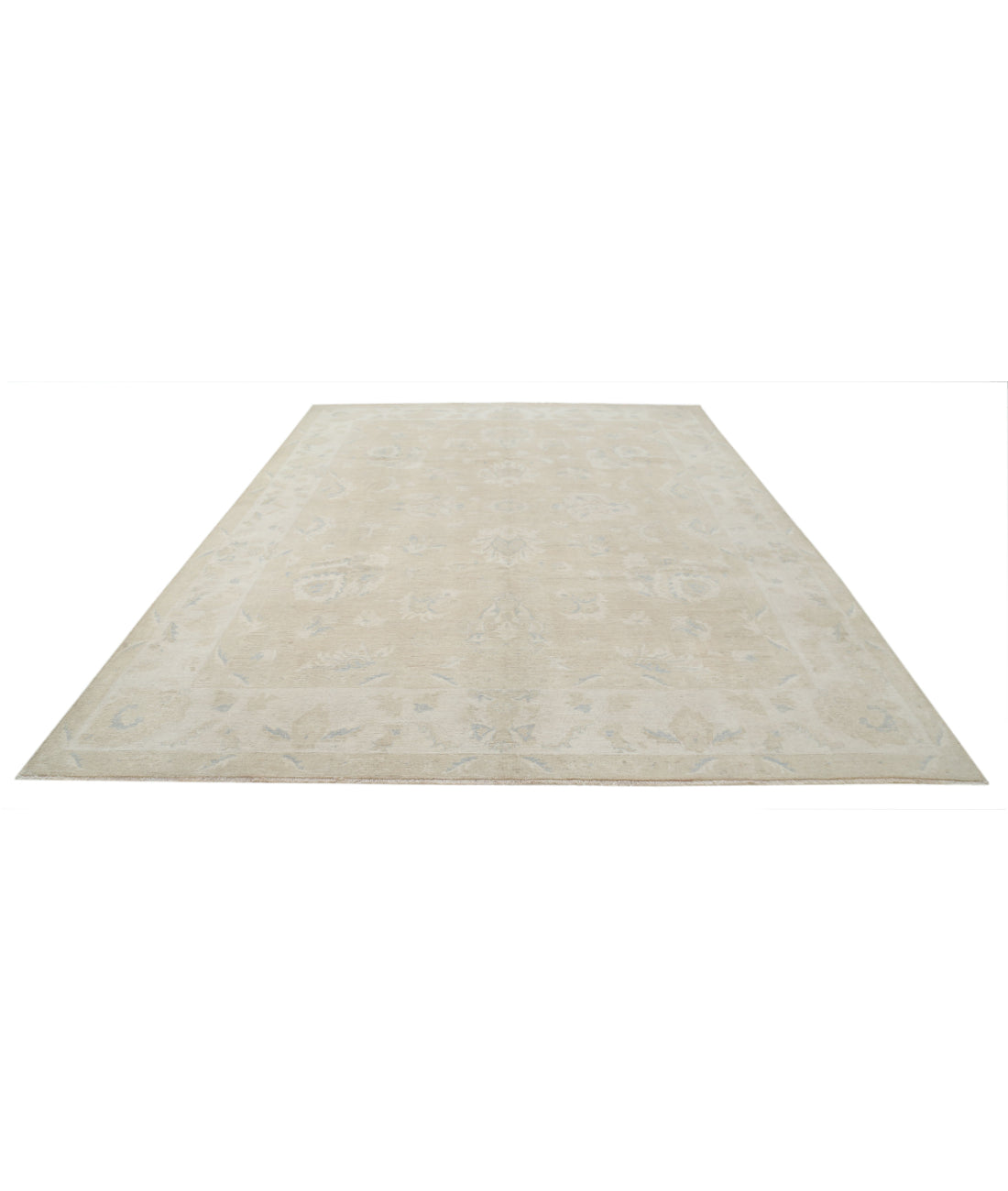 Hand Knotted Serenity Wool Rug - 9'3'' x 12'4'' 9'3'' x 12'4'' (278 X 370) / Taupe / Ivory