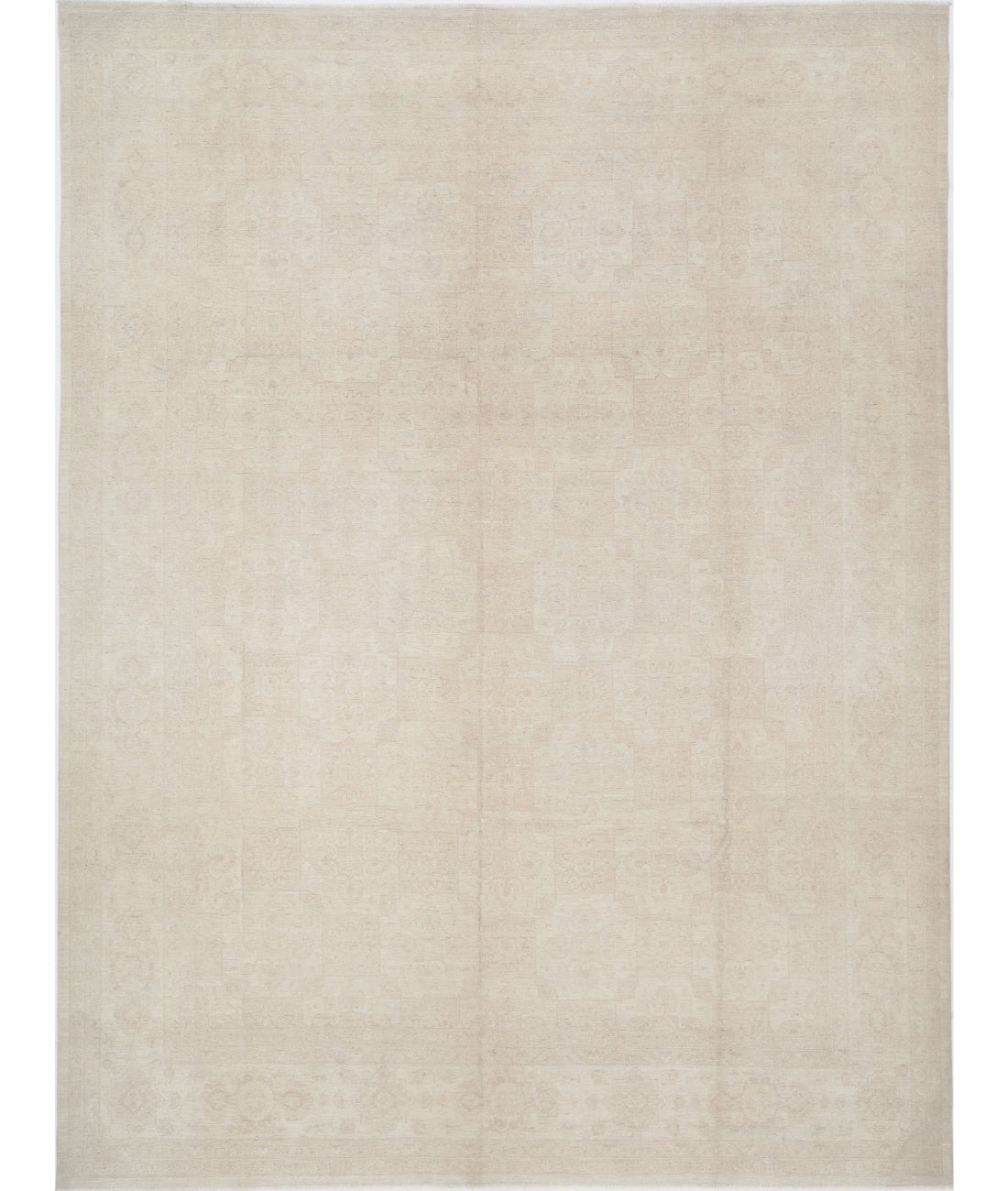 Hand Knotted Serenity Wool Rug - 11'7'' x 15'3'' 11'7'' x 15'3'' (348 X 458) / Ivory / Ivory