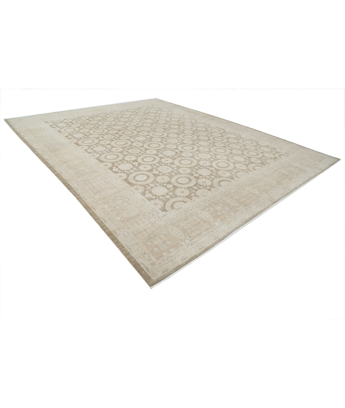 Hand Knotted Serenity Wool Rug - 7'8'' x 9'10'' 7'8'' x 9'10'' (230 X 295) / Taupe / Ivory